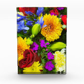 Kleurrijke bloemen fotoblokken (Voorkant)