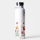 Kleurrijke Bloemen Gelukkig Moeder's Water Fles (Rechts)