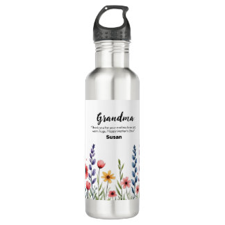 Kleurrijke Bloemen Gelukkige Moeders Gift Tumbler Waterfles