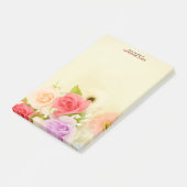 Kleurrijke  bloemen | Gepersonaliseerde bloemen Post-it® Notes (Schuin)
