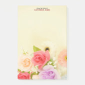 Kleurrijke  bloemen | Gepersonaliseerde bloemen Post-it® Notes (Voorkant)