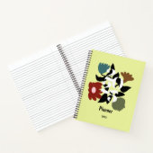  kleurrijke bloemen gepersonaliseerde planner notitieboek (Binnen)