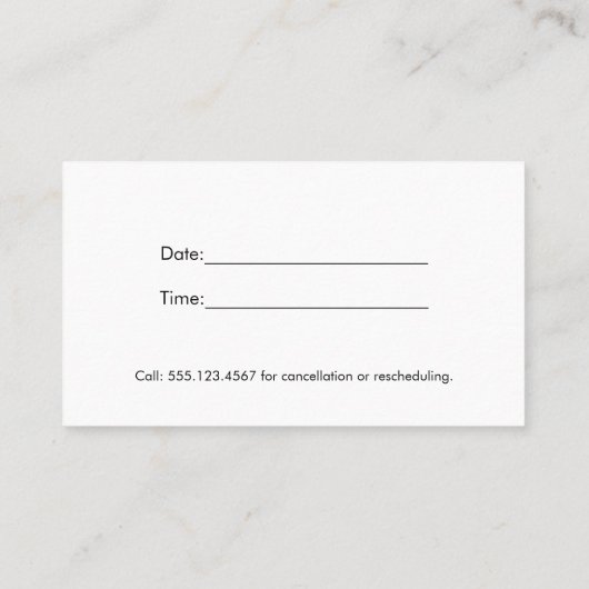 Kleurrijke Bloemen, Gouden Salon Afspraak Herinner Afsprakenkaartje (Achterkant)