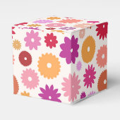 Kleurrijke Bloemen Groot Patroon Bedankdoosjes (Voorkant Zijde)