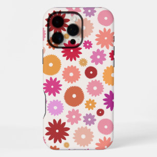 Kleurrijke Bloemen Groot Patroon iPhone 16 Pro Max Hoesje