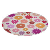 Kleurrijke Bloemen Groot Patroon Snijplank (Hoek)
