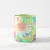 Kleurrijke bloemen Helder Vrolijk Mok (Midden)