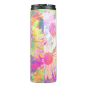 Kleurrijke bloemen Helder Vrolijk Thermosbeker (Achterkant)