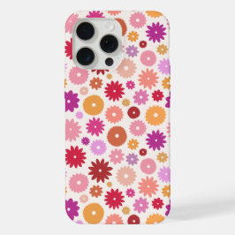 Kleurrijke Bloemen Herhalend Patroon iPhone 15 Pro Max Case