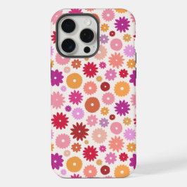 Kleurrijke Bloemen Herhalend Patroon iPhone 15 Pro Max Case