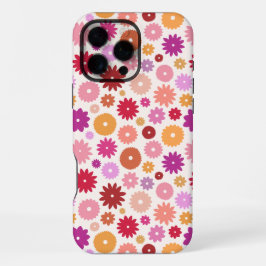 Kleurrijke Bloemen Herhalend Patroon iPhone 16 Pro Max Hoesje