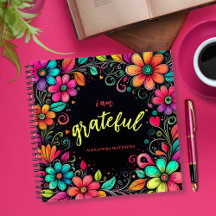 Kleurrijke Bloemen Ik ben dankbaar Dankbaarheid Jo