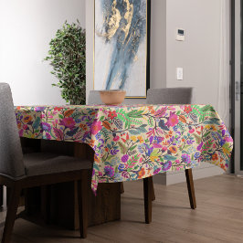 Kleurrijke Bloemen Illustratie Bloemen Print Patro Tafelkleed