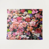 Kleurrijke bloemen in bloei Bloemboeket Wandkleed (Voorkant (horizontaal))