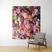 Kleurrijke bloemen in bloei Bloemboeket Wandkleed (In situ)