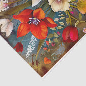 KLEURRIJKE BLOEMEN IN VAAS DECOUPAGE TISSUEPAPIER (Detail)