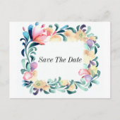 Kleurrijke Bloemen Invitation Briefkaart (Voorkant)