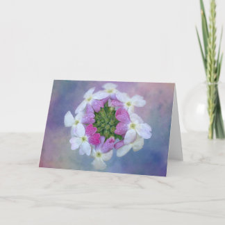 Kleurrijke bloemen kaart