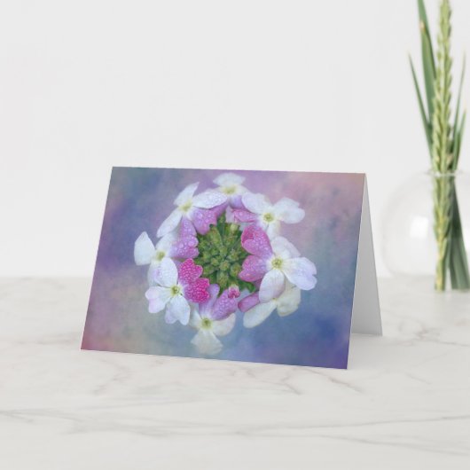 Kleurrijke bloemen kaart (Voorkant)