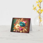  KLEURRIJKE BLOEMEN KAART (Gele Bloem)