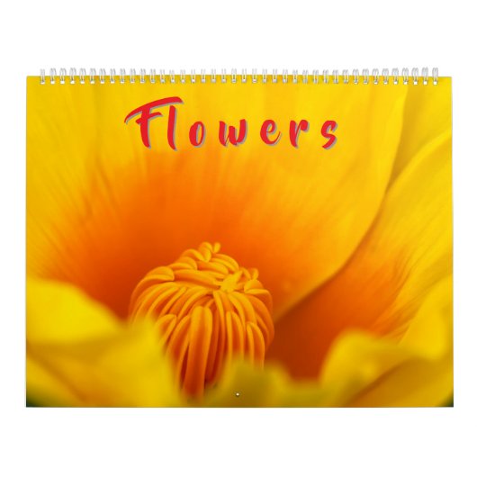 Kleurrijke Bloemen Kalender (Hoes)