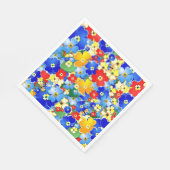 Kleurrijke bloemen Kinderen van Birthday Party Nap Servet (Hoek)