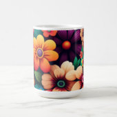 Kleurrijke  bloemen koffiemok (Center)