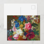 Kleurrijke  bloemen Kunstschilders Briefkaart (Voorkant / Achterkant)