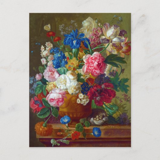 Kleurrijke  bloemen Kunstschilders Briefkaart (Voorkant)