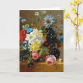 Kleurrijke  bloemen Kunstschilders Kaart (Gele Bloem)