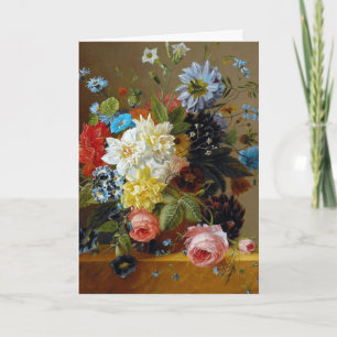Kleurrijke  bloemen Kunstschilders Kaart