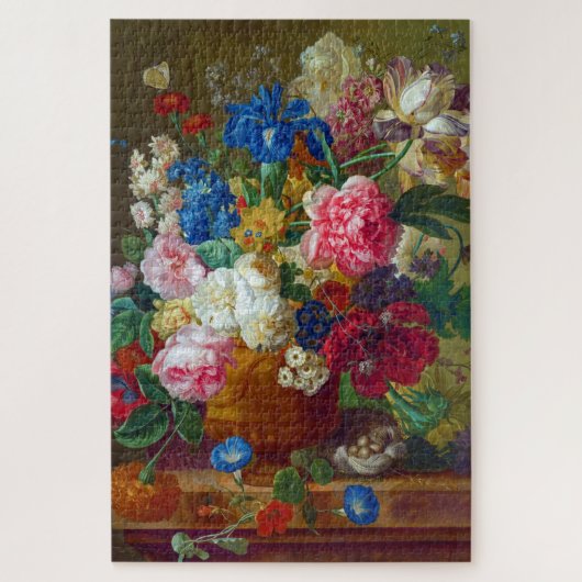 Kleurrijke  bloemen Kunstschilders Legpuzzel (Verticaal)