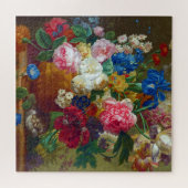 Kleurrijke  bloemen Kunstschilders Legpuzzel (Horizontaal)