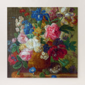 Kleurrijke  bloemen Kunstschilders Legpuzzel (Verticaal)