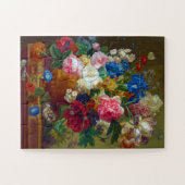 Kleurrijke  bloemen Kunstschilders Legpuzzel (Horizontaal)