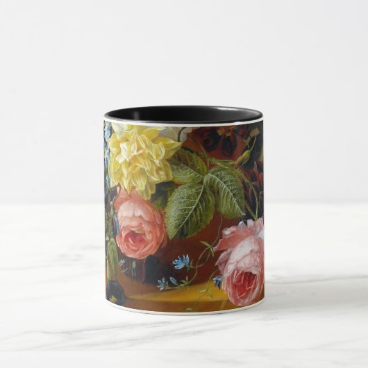 Kleurrijke  bloemen Kunstschilders Mok (Midden)