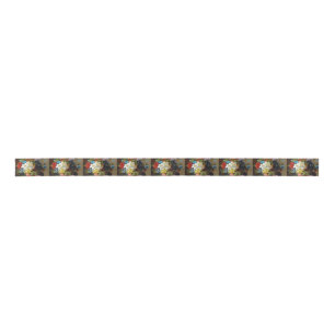 Kleurrijke  bloemen Kunstschilders Satijnen Lint