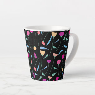 Kleurrijke Bloemen Latte Mok