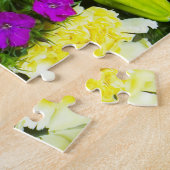 Kleurrijke bloemen legpuzzel (Zijkant)