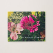 Kleurrijke bloemen legpuzzel (Horizontaal)