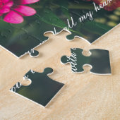 Kleurrijke bloemen legpuzzel (Zijkant)