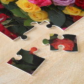 kleurrijke bloemen legpuzzel (Zijkant)