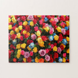 kleurrijke bloemen legpuzzel