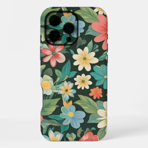 Kleurrijke bloemen/lente iPhone 16 pro max hoesje
