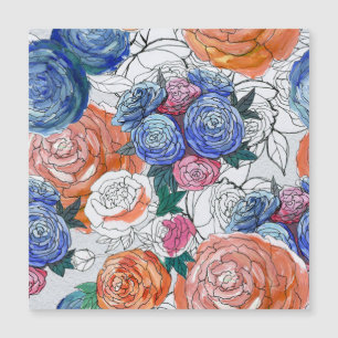 Kleurrijke bloemen: Levendig naadloos patroon