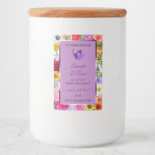 Kleurrijke bloemen Licht Paars Etiket op product H (Voorkant)