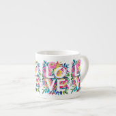 Kleurrijke Bloemen LIEFDE Waterverf Bloemen Mok –  (Voorkant rechts)