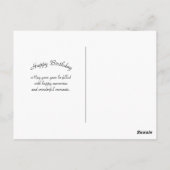 Kleurrijke Bloemen Lieveheersbeestjes Waterverf Ve Briefkaart (Achterkant)