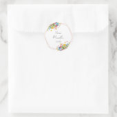 Kleurrijke bloemen Mendhi voorkeur stickers (Tas)