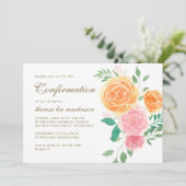 Kleurrijke Bloemen met Kruis Bevestiging Kaart (Staand voorkant)